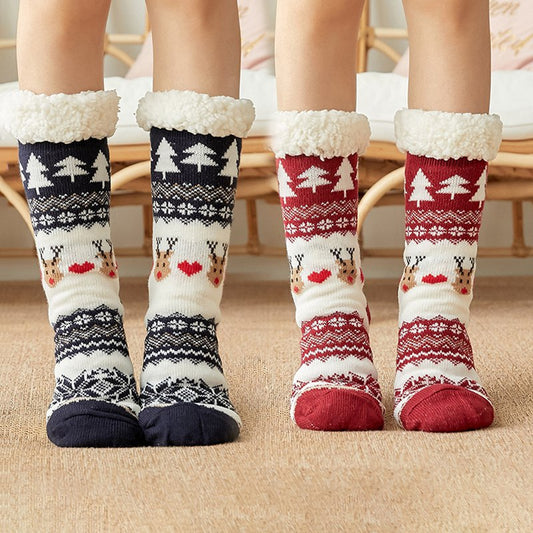 Sherpa-Lined Slipper Socks