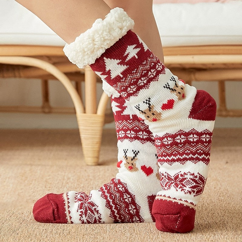 Sherpa-Lined Slipper Socks