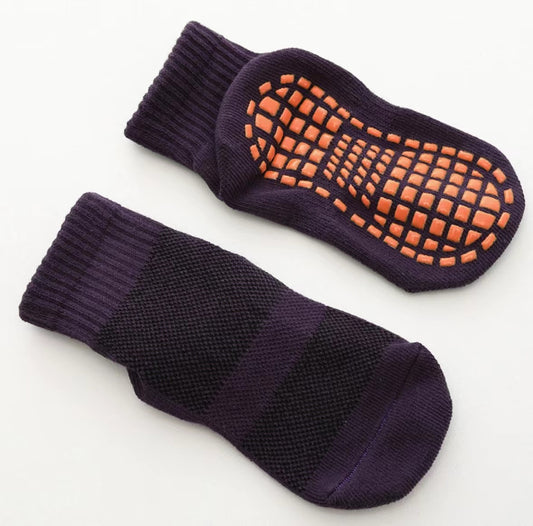 Antislip Socks in dark purple
