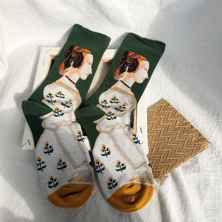 Artisanal Expression Socks in green