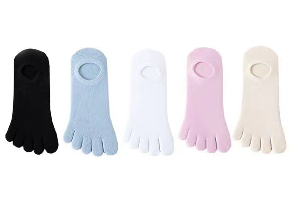 Blissful 5 fingers ankle toes socks in varies colors