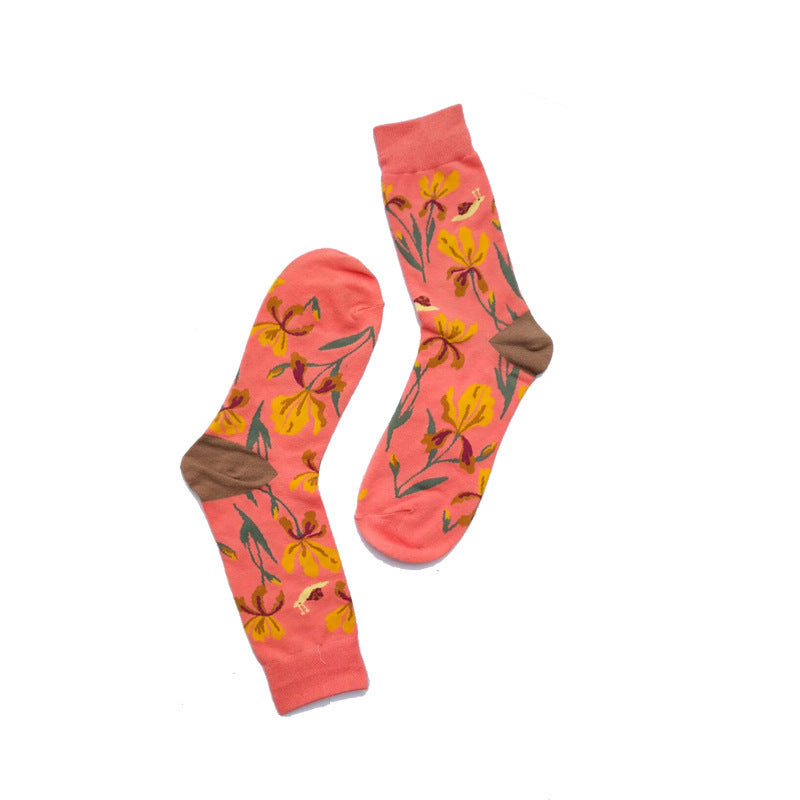 Blossom Parade socks pink