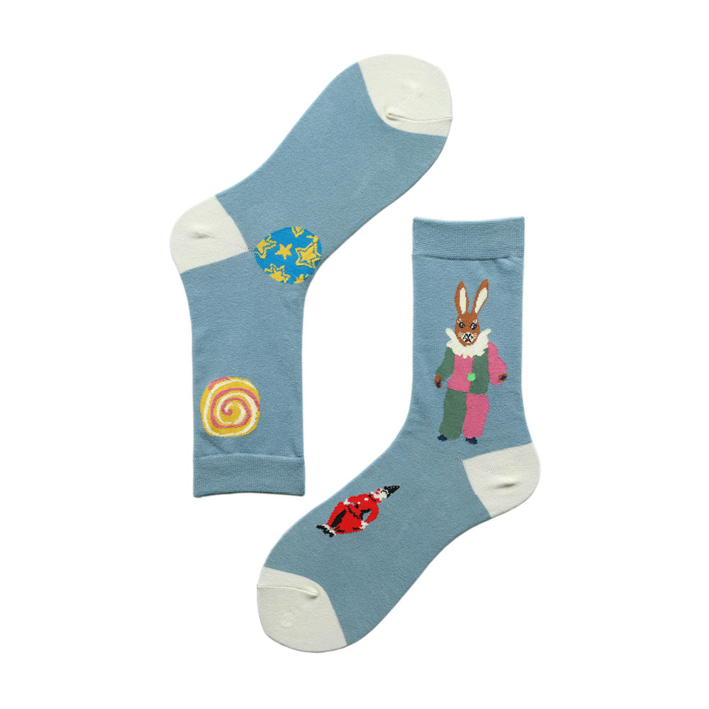 Bluewithrabbit socks