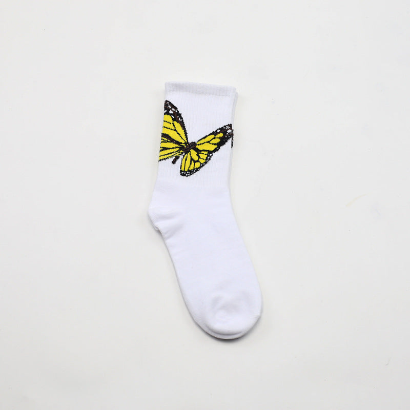 Butterfly Socks in white