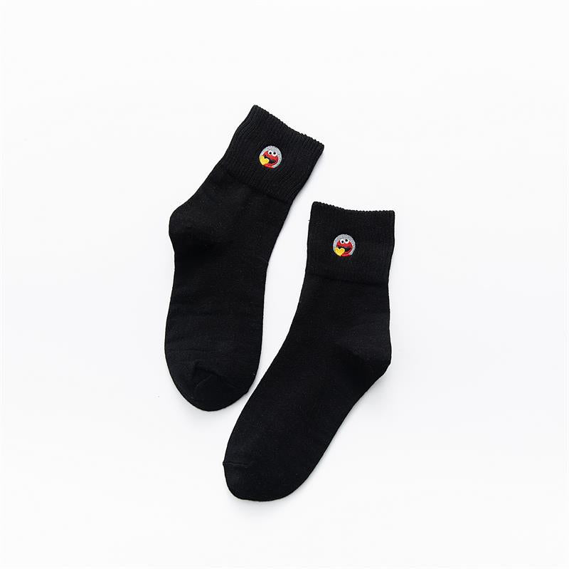 Cheery socks in black
