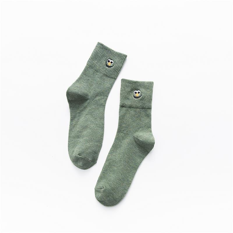 Cheery socks in green