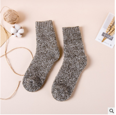 ComfortKnit Plush Socks in Grey