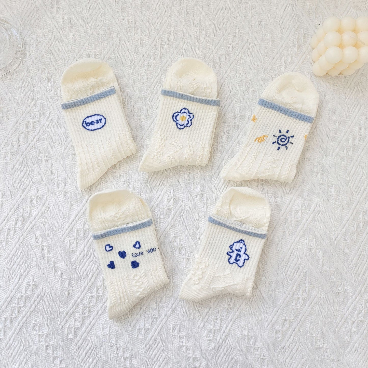 Cottoncomfrot socks in white