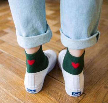 CozyHeart Ankle Embracers Socks in green