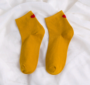 CozyHeart Ankle Embracers Socks in yellow
