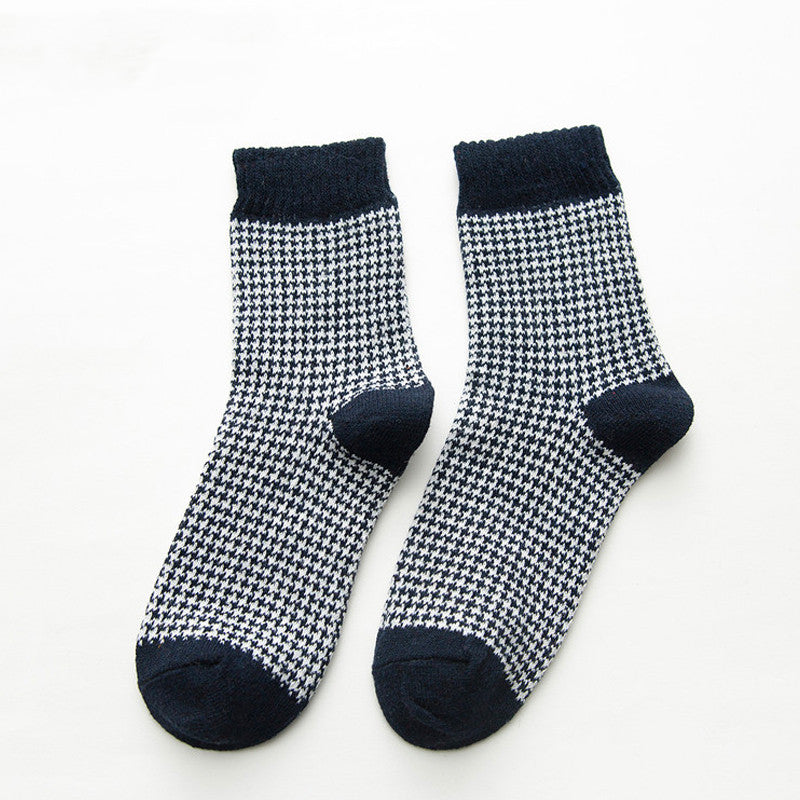 Cozyclassicsocks Soft cotton deep blue