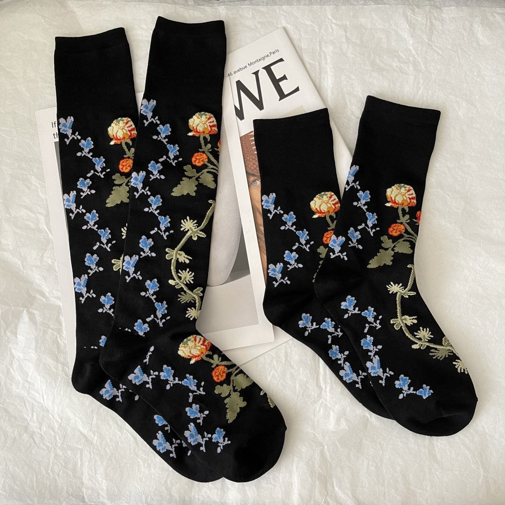 Bloomstep floral socks crew and calf
