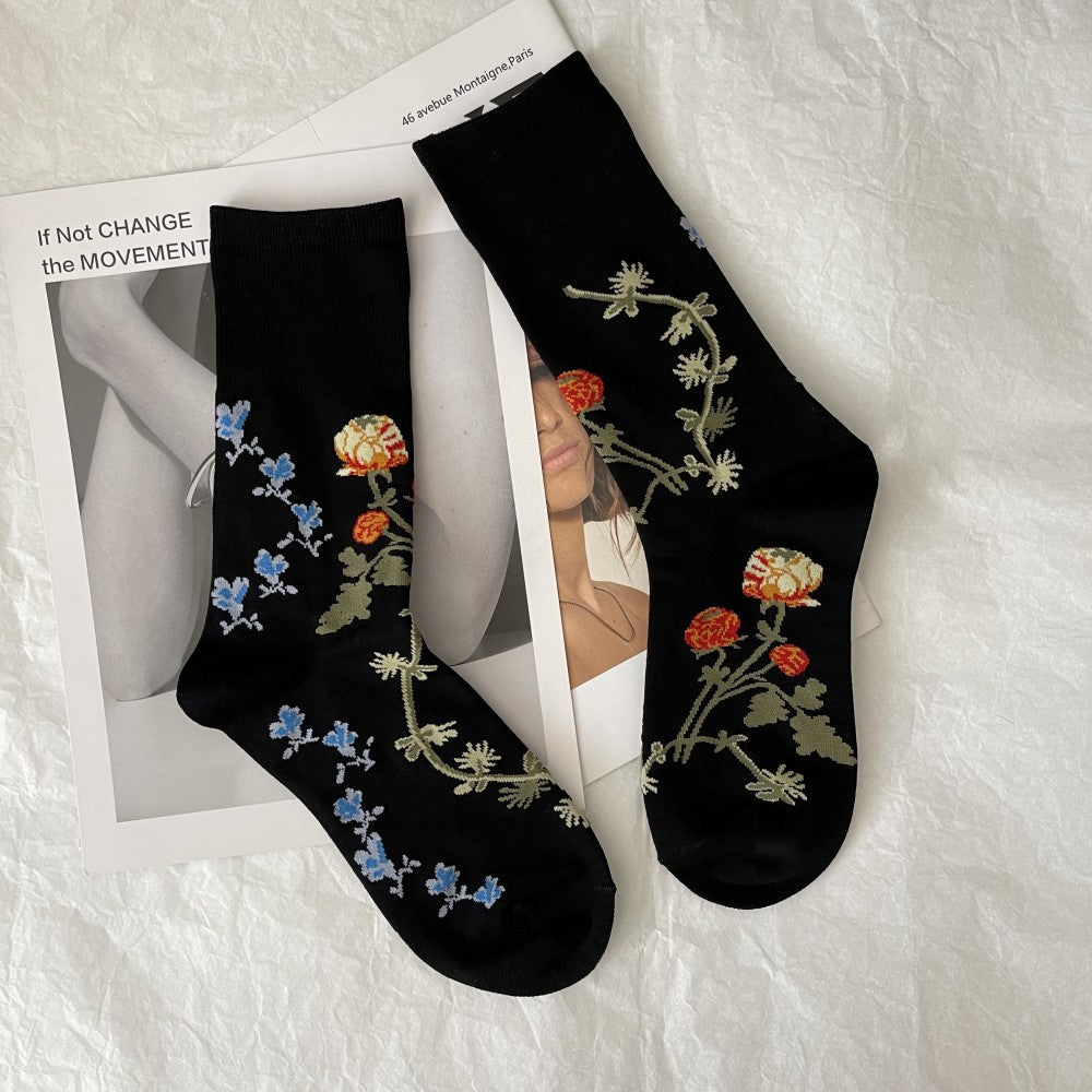 Bloomstep Floral socks crew socks 
