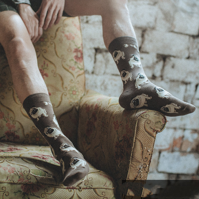 Gentleman's Novelty Socks in Grey