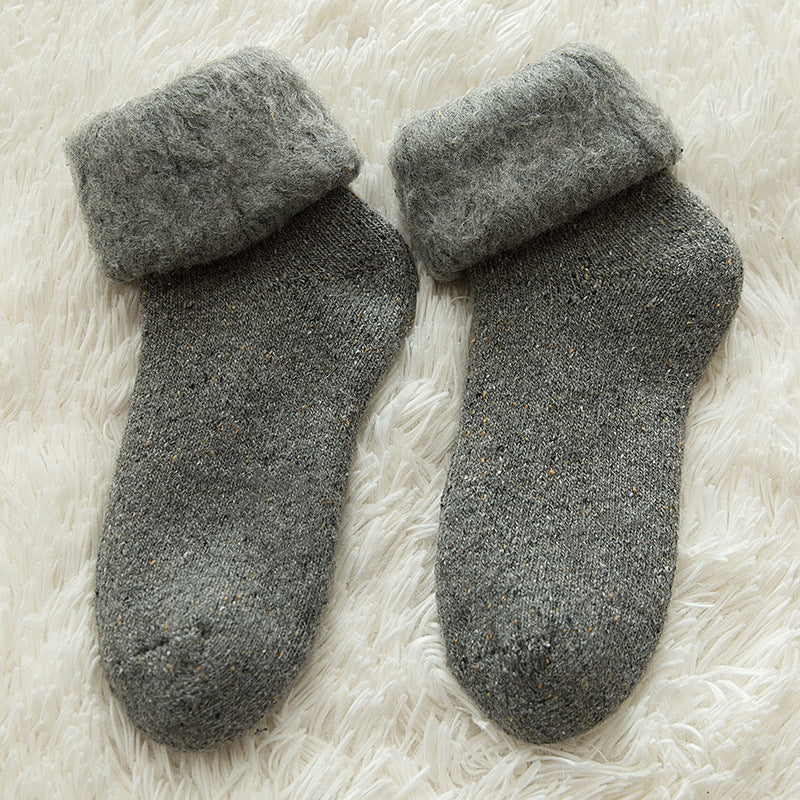 Cotton Crew socks in Grey