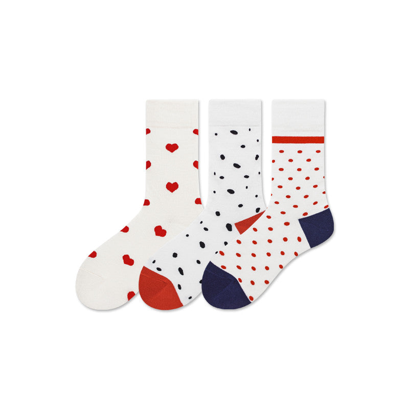 HappyFeet Socks love heart and dot