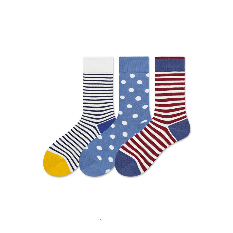 HappyFeet Socks stripe and dot