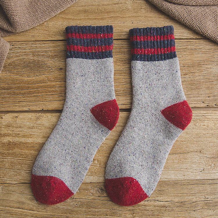 Heirloom Harvest Wool Socks in grey