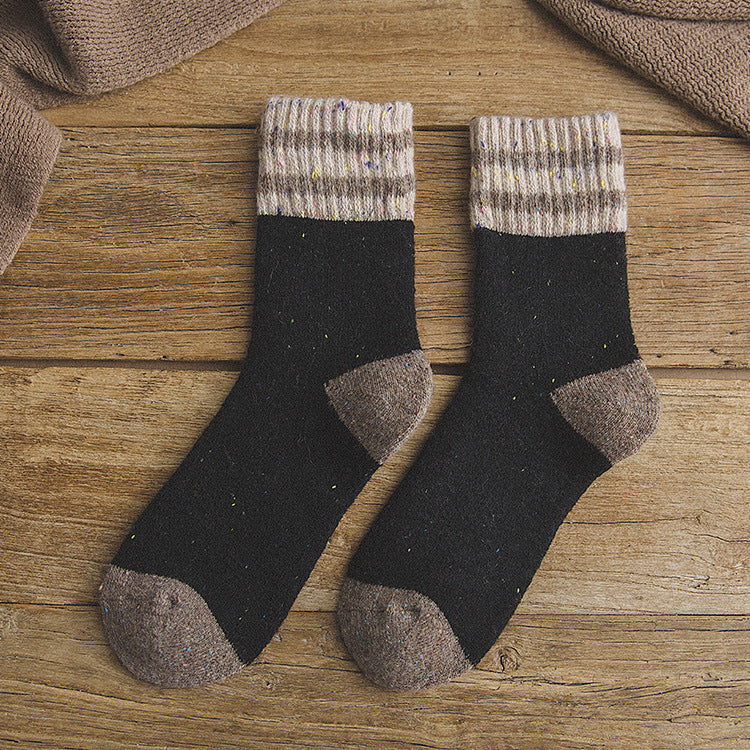 Heirloom Harvest Wool Socks in black