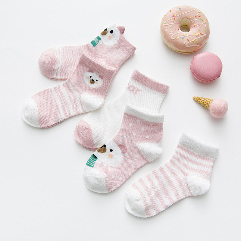 Hoppy Pals Anklets socks in pink