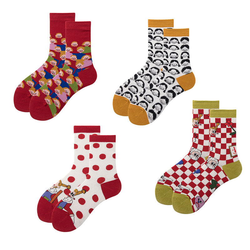 Joyful Jamboree Socks 4 pairs varies styles front picture