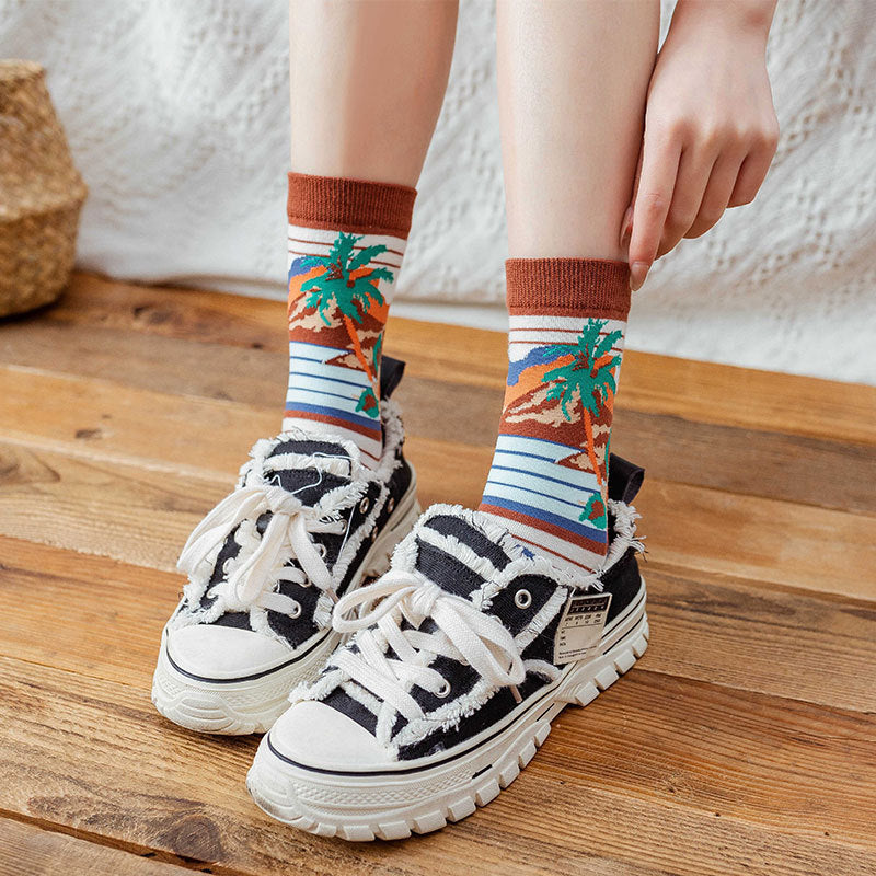 Trio Crew Socks on Sneaker