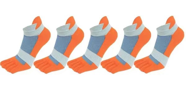 Toes socks in orange