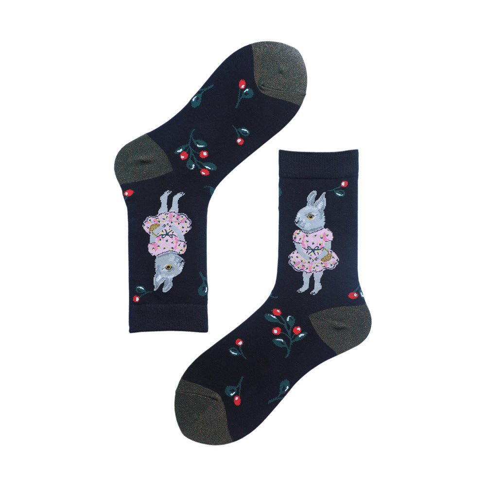 Pinkwith Bunny socks