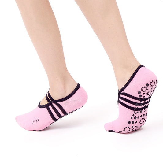 Yoga socks non slip in pink