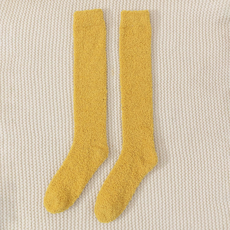 Soft Knee High socks in yellow