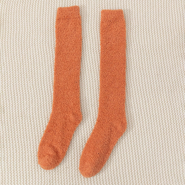Soft Knee high socks in orange