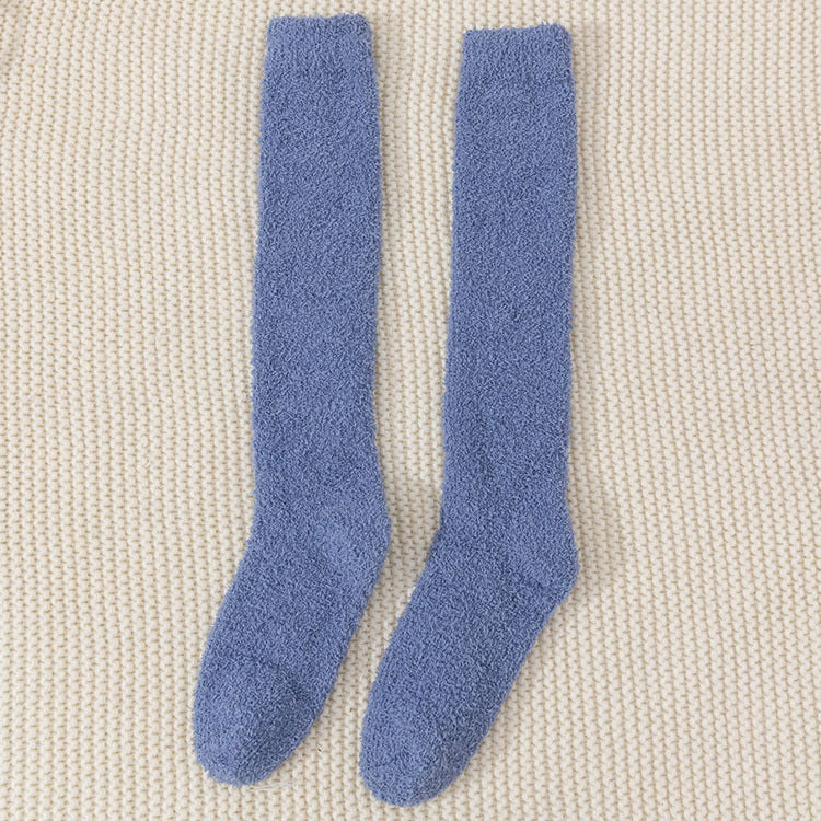 Soft knee hight socks in blue