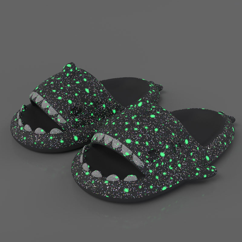 Starry Snuggle Slippers in black