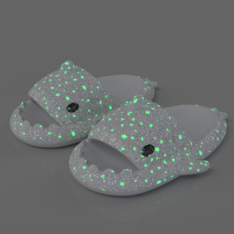Starry Snuggle Slippers in light blue