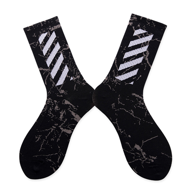 Urban Rebel Crew Socks with white stripe