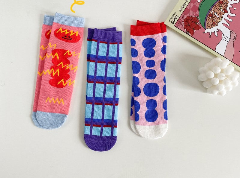 Vivid Expression sock dot and stripe collection