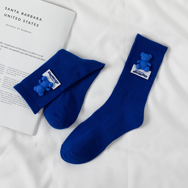 Vibrant Vows Socks in dark blue