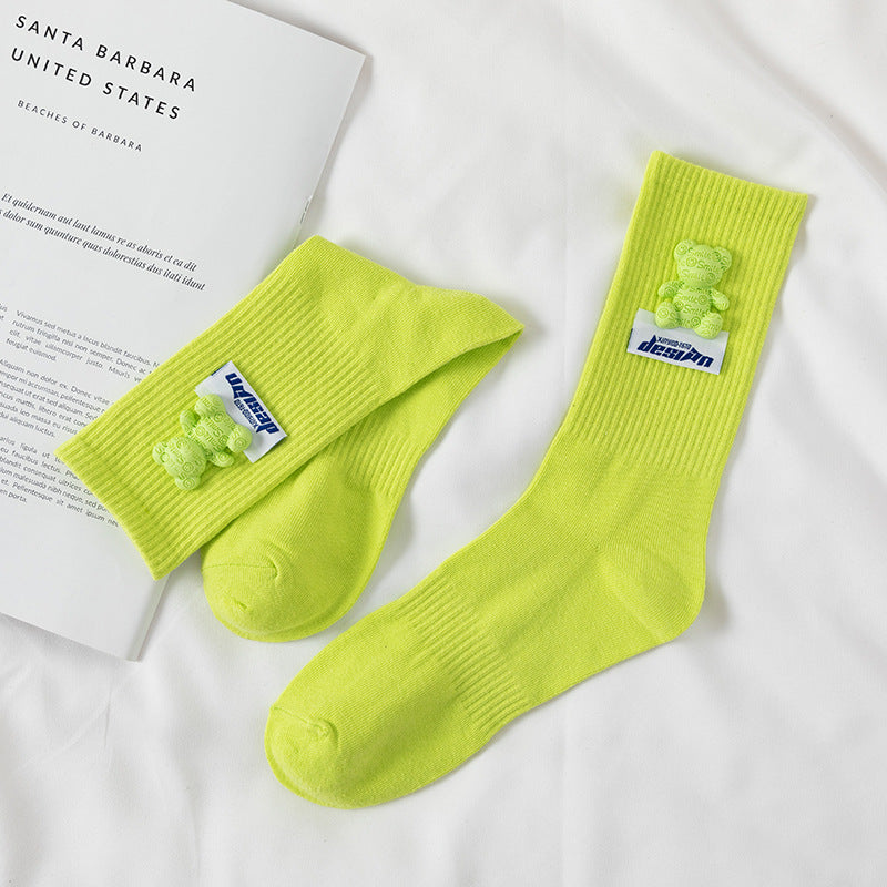 Vibrant Vows Socks in light green