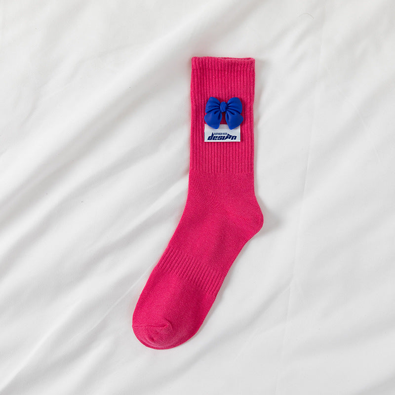 Vibrant Vows Socks in dark pink