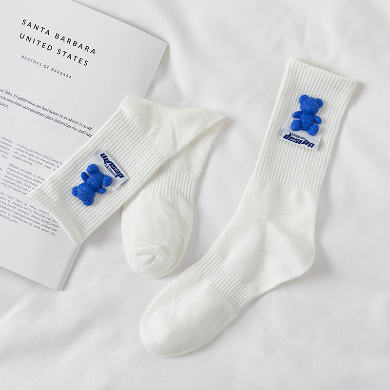 Vibrant Vows Socks in white