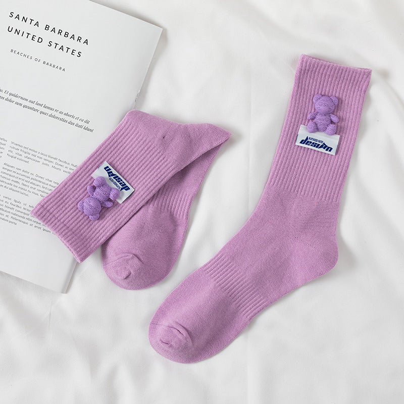 Vibrant Vows Socks in light purple