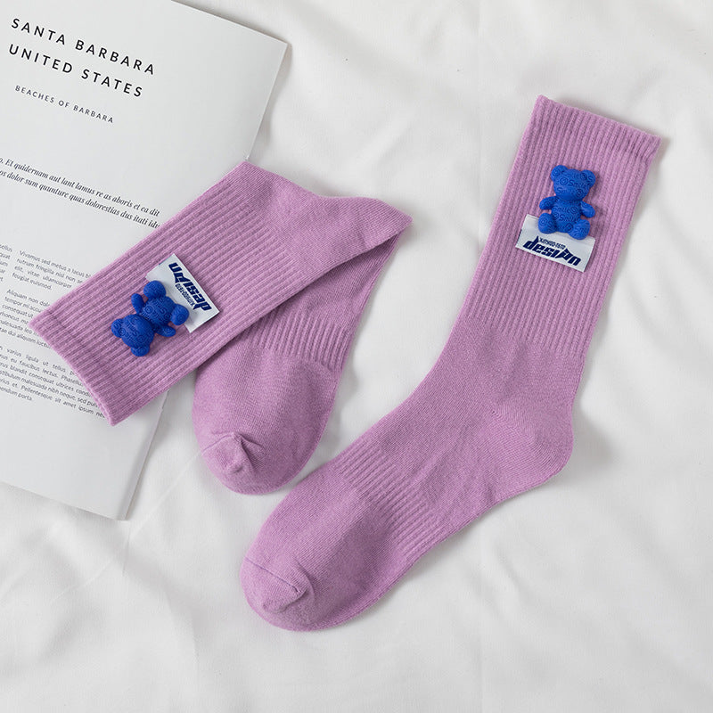 Vibrant Vows Socks in light purple