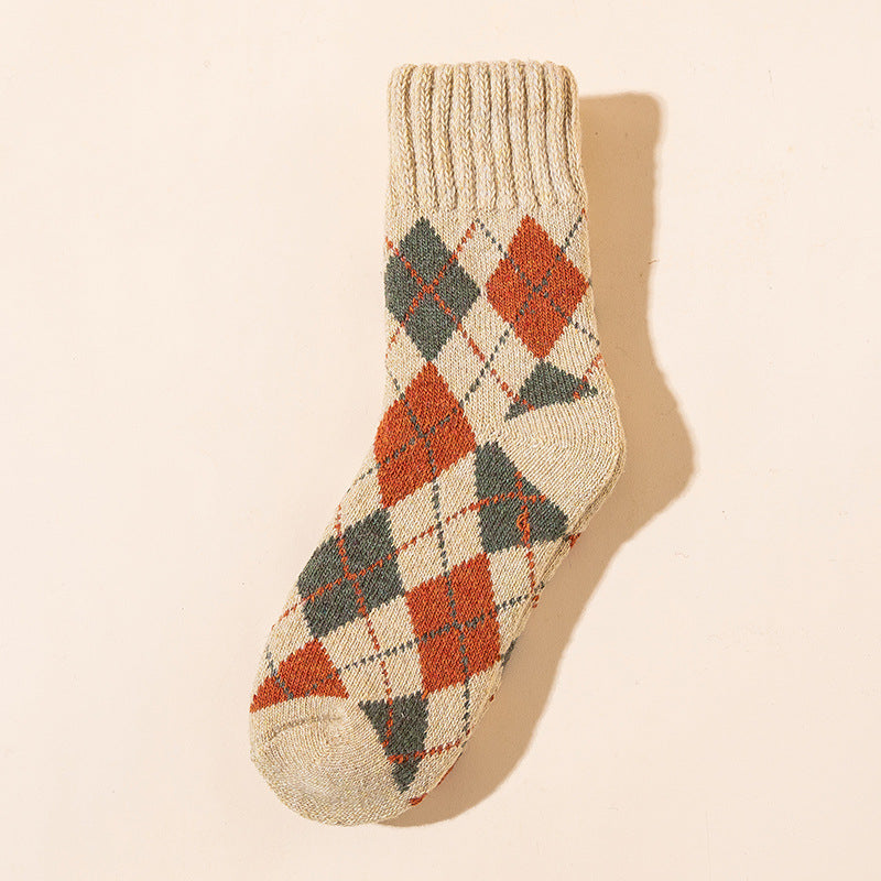 YuletideWarmth Socks Light Brown Front Picture